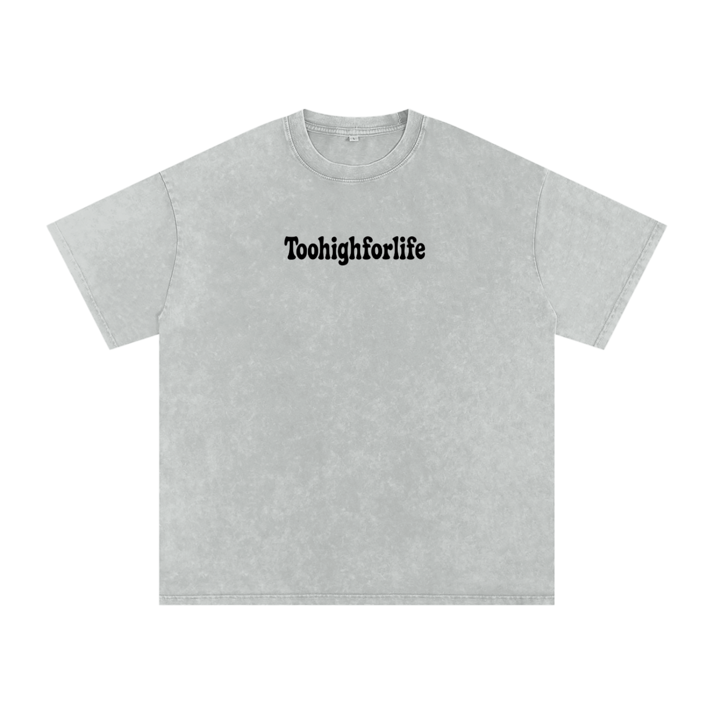 Snow Washed Oversized Cotton T-Shirt